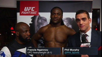 Francis Ngannou UFC Fight Night Post Fight Interview