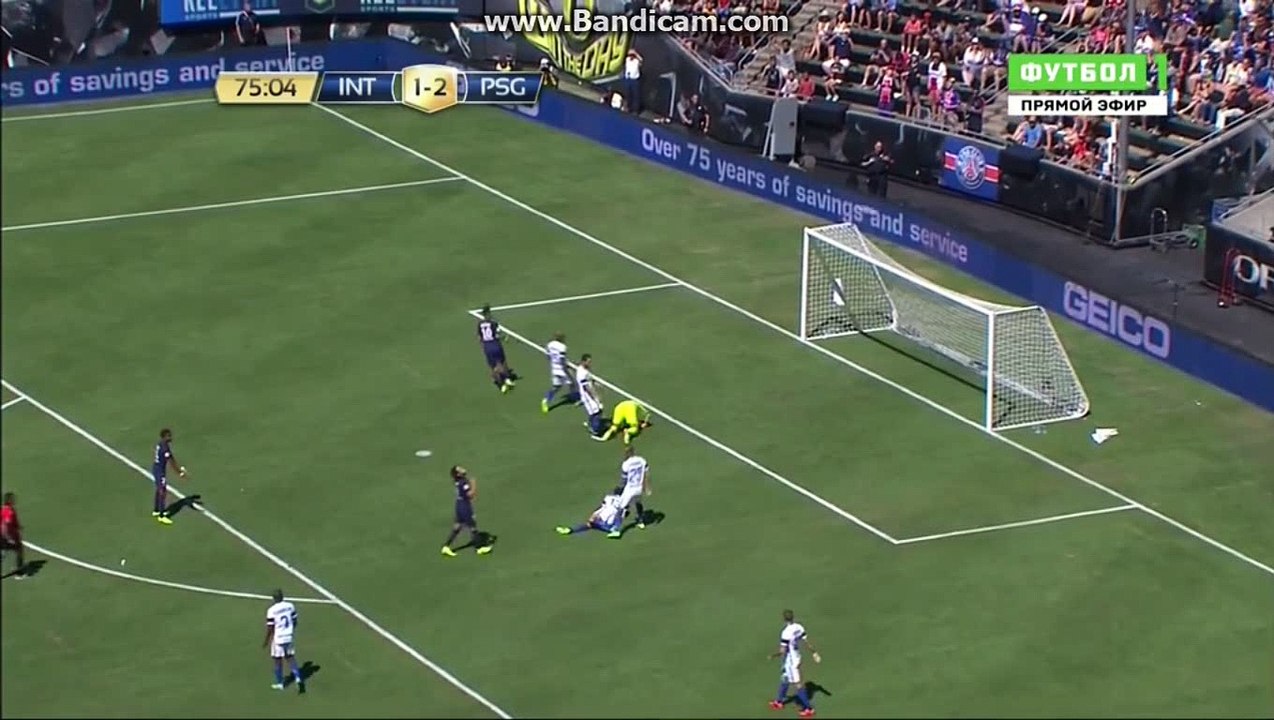 Amazing Shot Cavani no Goal HD - Inter 1-2 PSG - International Champions Cup 24.