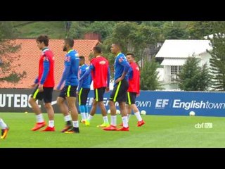 O dia da Seleção Olímpica na Granja comary