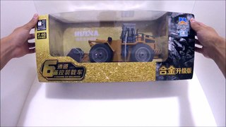 HuiNa Toys1520 Six Channel 1/14RC Metal Bulldozer Charging RC Car Review Unboxing