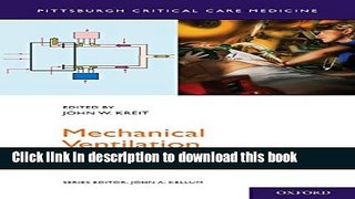 [PDF] Mechanical Ventilation (Pittsburgh Critical Care Medicine) [Read] Online