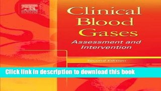 [PDF] Clinical Blood Gases: Assessment   Intervention, 2e [PDF] Full Ebook