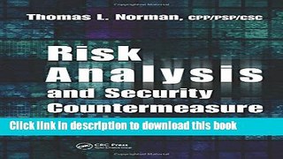 Read Books Risk Analysis and Security Countermeasure Selection E-Book Free