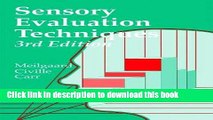 [Download] Sensory Evaluation Techniques, Third Edition [PDF] Online