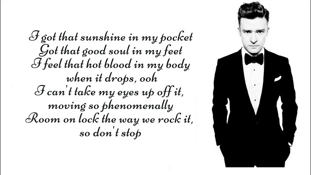 I cant stop the feeling