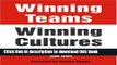 Read Books Winning Teams--Winning Cultures ebook textbooks