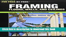 Read Framing Floors, Walls and Ceilings: Floors, Walls, and Ceilings  PDF Free