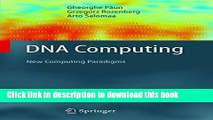 [PDF] DNA Computing: New Computing Paradigms (Texts in Theoretical Computer Science. An EATCS