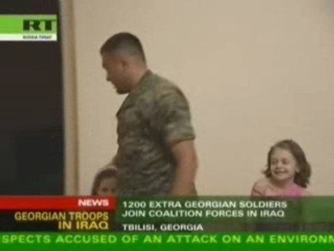 Bush's squeezing = More Georgian troups in Iraq