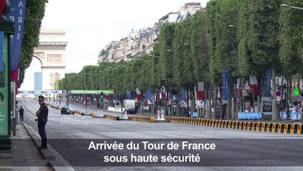 Tour de France: une arrivée sous haute sécurité