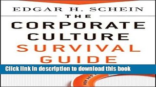 Read The Corporate Culture Survival Guide  Ebook Free