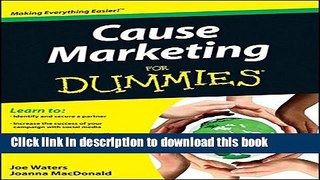 Download Cause Marketing For Dummies  PDF Free