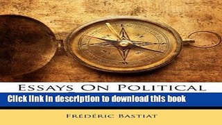 Read Books Essays On Political Economy PDF Free