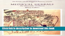 Read Book Medieval Herbals: The Illustrative Traditions (British Library Studies in Medieval