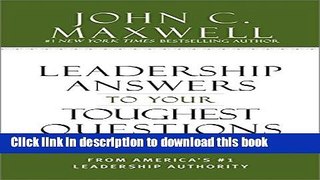Download Books What Successful People Know about Leadership: Advice from America s #1 Leadership