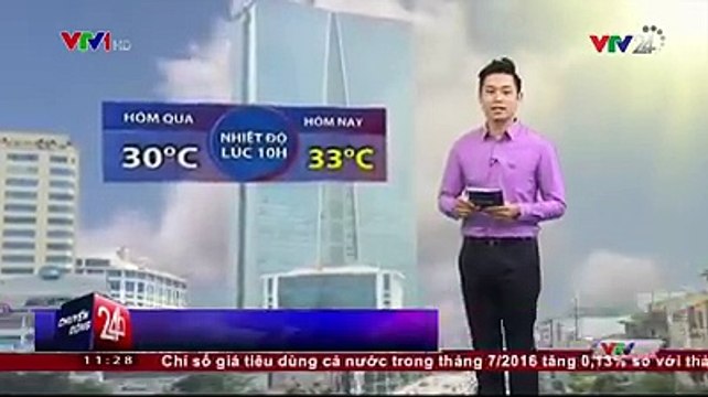 Hiện tại ngoài trời thủ đô Hà Nội nắng đang mạnh, không khí mỗi lúc một nóng dần lên. Dự báo trong trưa và đầu giờ chiều nay, nhiệt độ sẽ tiếp tục tăng thêm, lên 37 độ, cảm giác oi nóng, rất khó chịu.