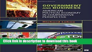 Download Books Government and Business: American Political Economy in Comparative Perspective