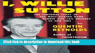 Download Book I, Willie Sutton PDF Online
