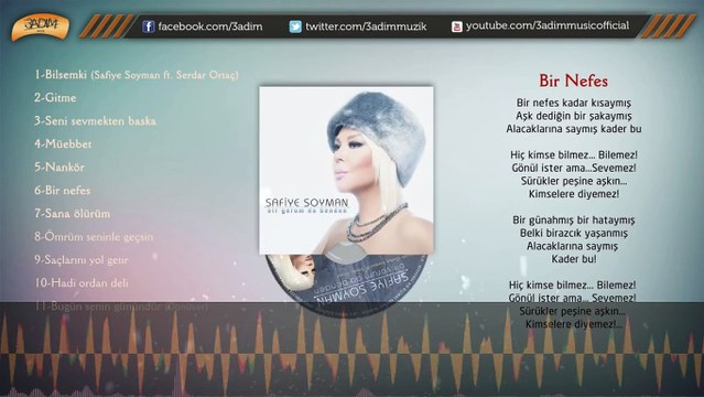 Safiye Soyman - Bir Nefes ( Official Lyric Video )