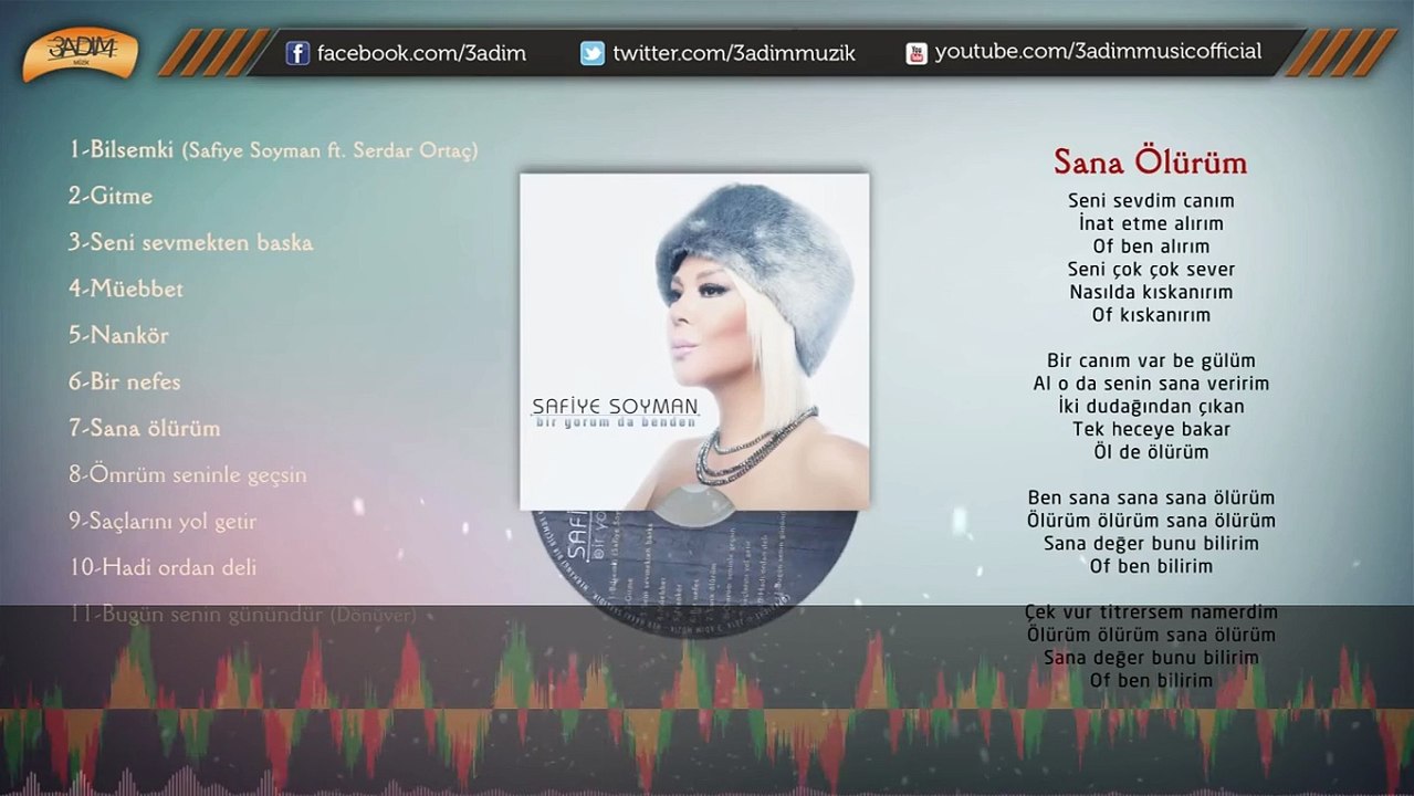 Safiye Soyman - Sana Ölürüm ( Official Lyric Video )