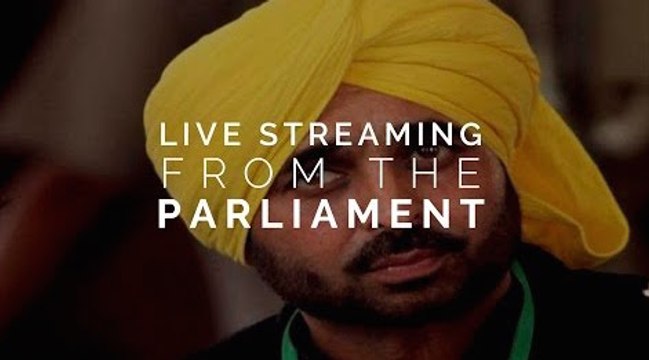 AAP MP Bhagwant Mann criticised for live streaming video from inside Parliament