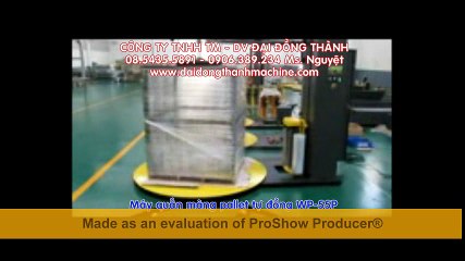 0906.389.234 - máy quấn màng pallet tự động WP-55P Wellpack Đài Loan công nghệ Nhật Bản