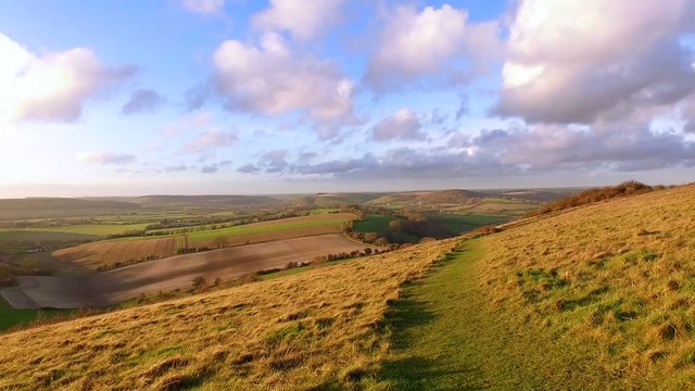Hills and Clouds Aerial