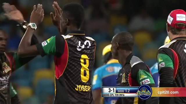CPL 2016 Match 14 Barbados Tridents vs St Kitts & Nevis Patriots Highlights
