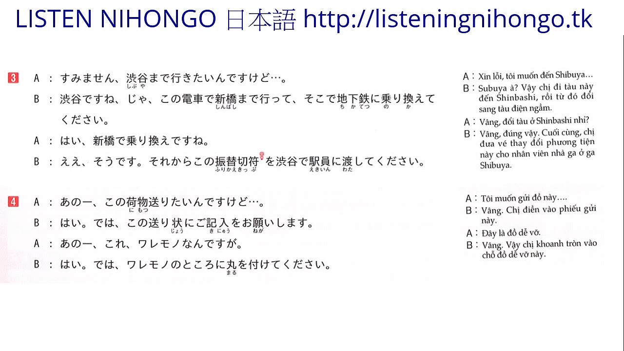 #1NIHONGO KAIWA, Mẫu câu tiếng nhật dùng hằng ngày - Japanese daily communication