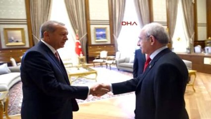 Cumhurbaşkanı Erdoğan, Kılıçdaroğlu ve Bahçeli ile Görüştü