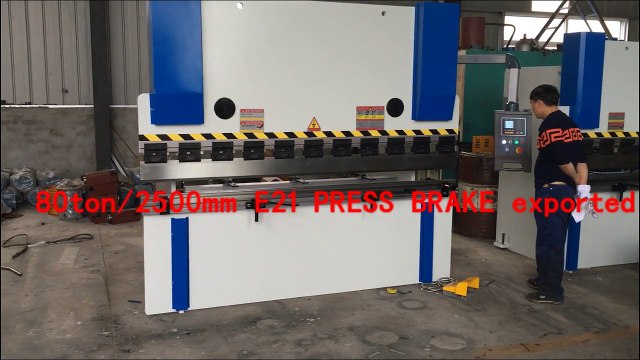 80T2500 NC Hydraulic Bending machine , Hydraulic sheet metal bending machine 2.5m