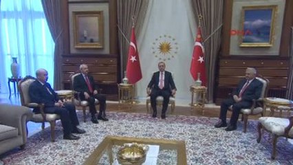 Cumhurbaşkanı Erdoğan, Kılıçdaroğlu ve Bahçeli ile Görüştü