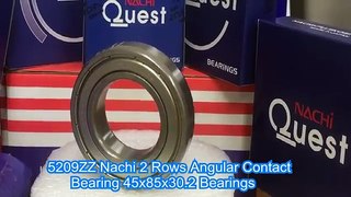 5209ZZ Nachi 2 Rows Angular Contact Bearing 45x85x30.2 Bearings