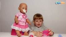 ✔ Беби Борн. Девочка Ника знакомит с куклой / Видео для детей / Baby Born Doll ✔