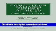 [PDF]  Competition Damages Actions in the EU: Law and Practice  [Read] Full Ebook