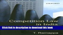 [PDF]  Competition Law in India: Policy, Issues and Developments  [Download] Full Ebook