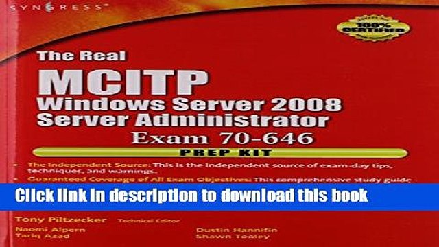 Read The Real MCTS/MCITP Exam 70-646 Prep Kit: Independent and Complete Self-Paced Solutions