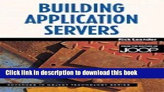 Read Building Application Servers (SIGS: Advances in Object Technology)  Ebook Free