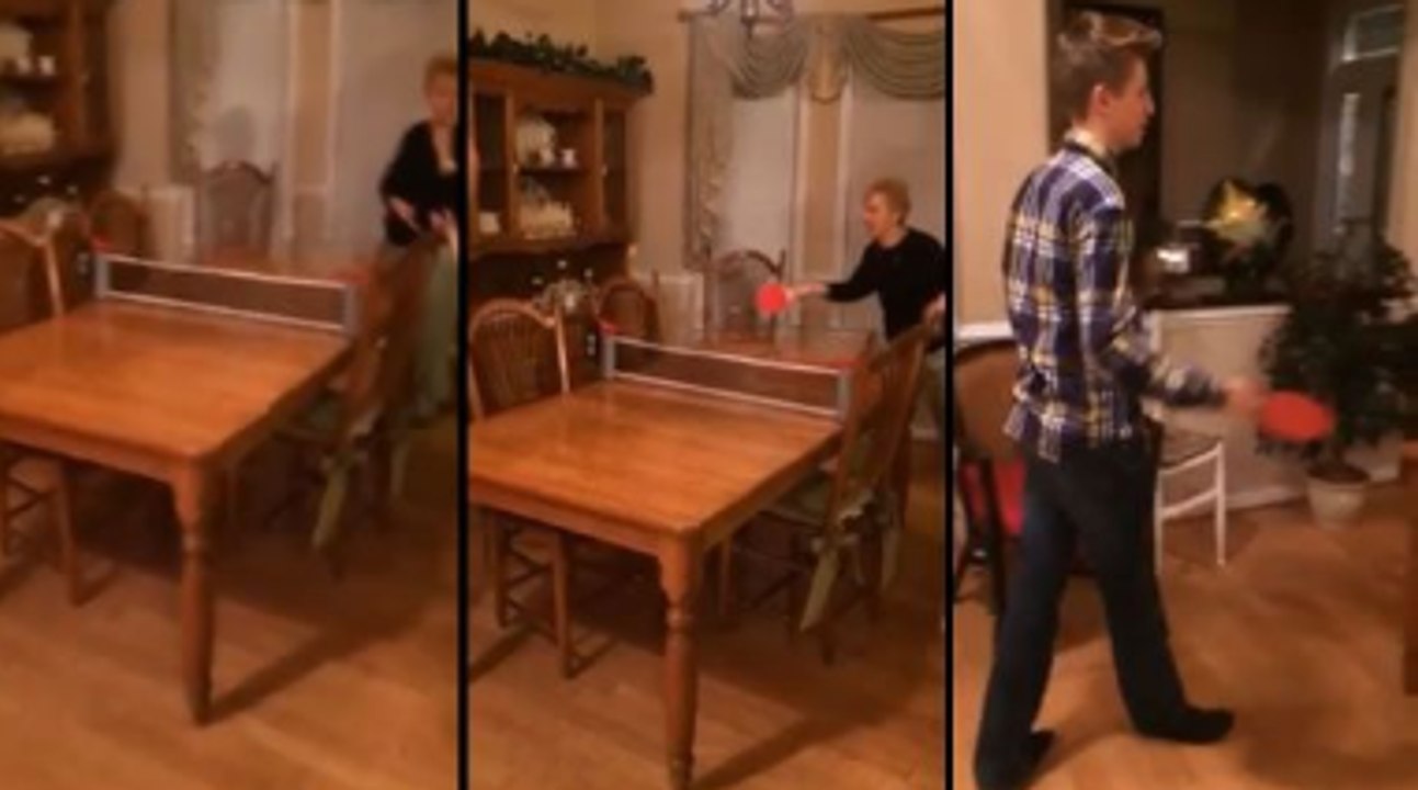 Grandma Gets Destroyed By Ping Pong