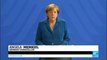 Angela Merkel tries to reassure frightened German citizens after fourth recent attack