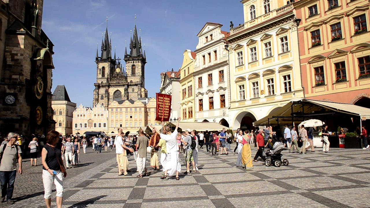 Prague Staré Mesto, groupe religieux Place de la Vieille Ville