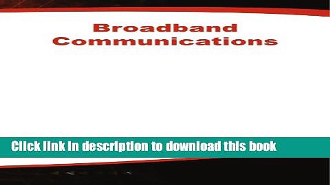 Download Broadband Communications  PDF Online