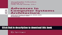 Read Advances in Computer Systems Architecture: 10th Asia-Pacific Conference, ACSAC 2005,