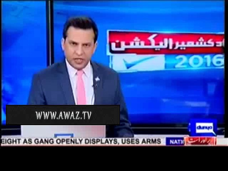 AJK Election - Exclusive video of clash PTI & PML-N Workers in Sialkot throwing bricks to each other