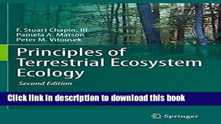 Download Books Principles of Terrestrial Ecosystem Ecology PDF Free