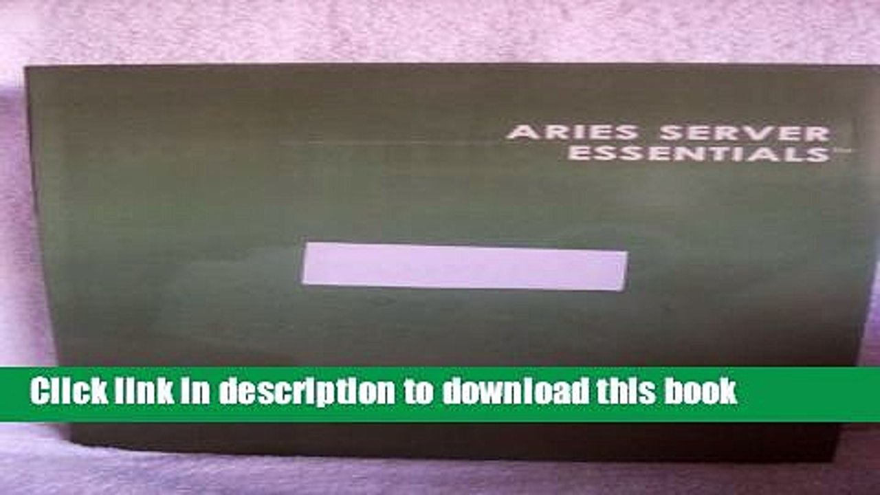 Read Aries Server Essentials  Ebook Free