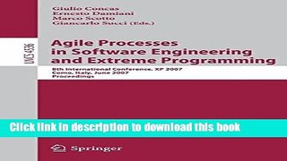Read Agile Processes in Software Engineering and Extreme Programming: 8th International