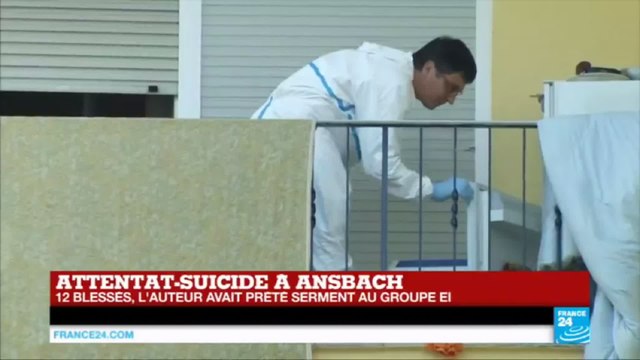 Attentat-suicide à Ansbach en Allemagne - L'auteur avait prêté serment au groupe État islamique