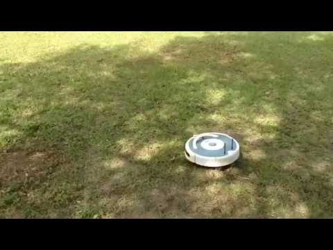 Remote Controlled Roomba Speeds Around Park