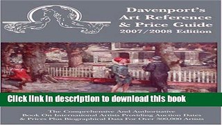 Read 2007/2008 Davenport s Art Reference   Price Guide (Davenport s Art Reference and Price Guide)